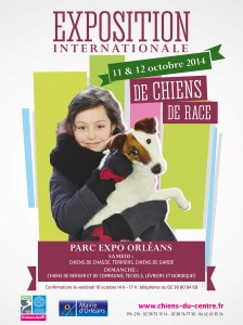 RDV le 11 et 12 octobre 2014 au parc d'expositions d'Orléans pour l'exposition canine internationale